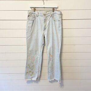 Ralph Lauren | Vintage Painted Cropped Flare Size 14